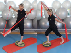 MFT Fit Disc Übungen: Einbeinstand und Ausfallschritt
